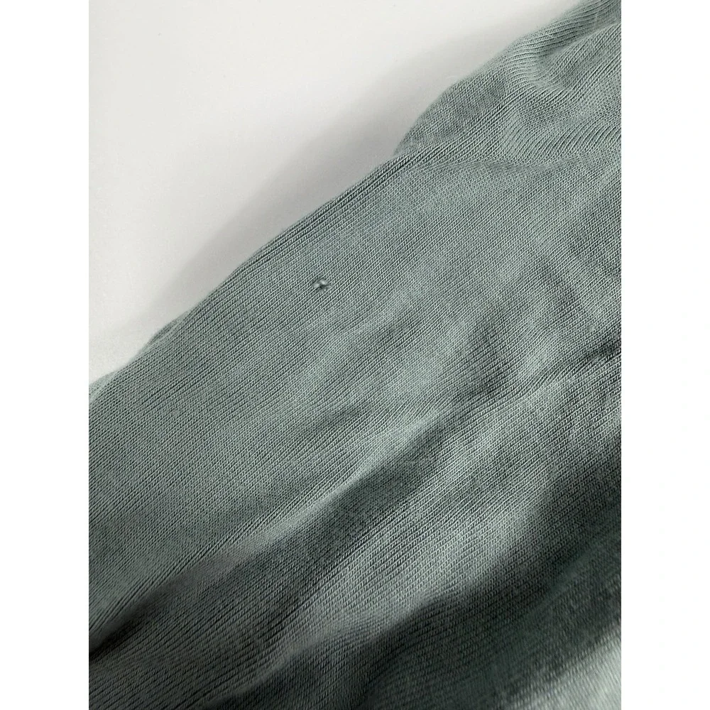 Little Sleepies Bamboo Pajama Set Sage Green Kids Size 5/6 Two Piece FLAWED